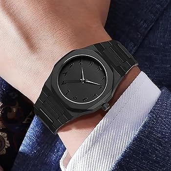 Premium Arabic Aura Black Dial Watch